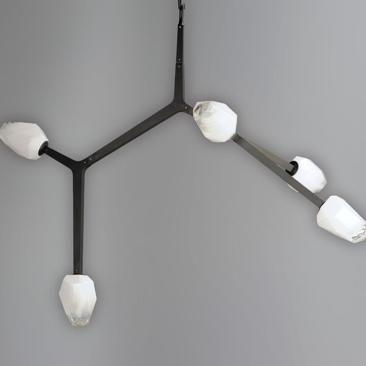LED Black Bloom Branches 5 Lights Pendant - LV LIGHTING