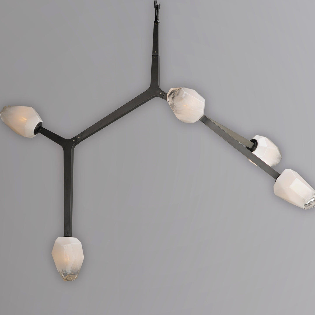 LED Black Bloom Branches 5 Lights Pendant - LV LIGHTING