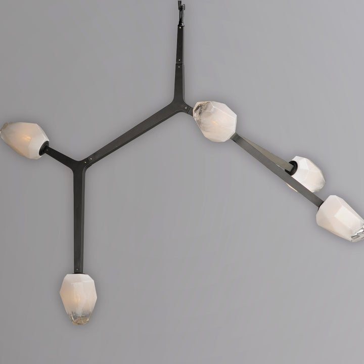 LED Black Bloom Branches 5 Lights Pendant - LV LIGHTING