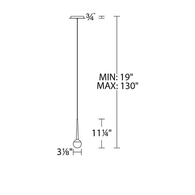 LED Steel with Acrylic Diffuser Pendant - LV LIGHTING