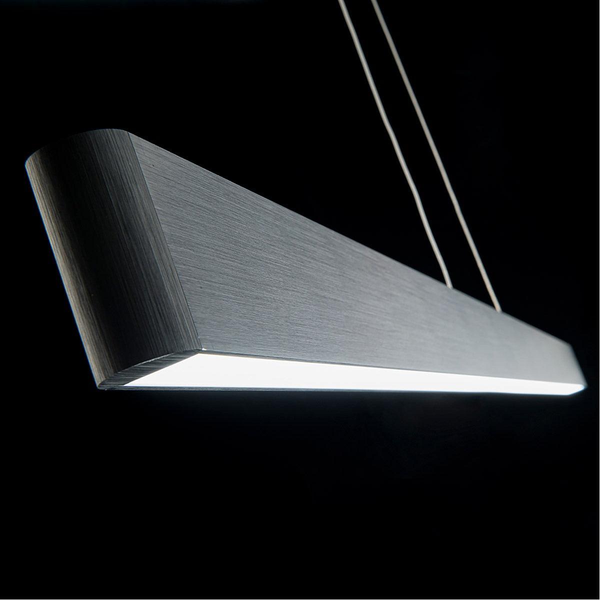 LED Aluminum Frame with Polycarbonate Diffuser Linear Pendant - LV LIGHTING