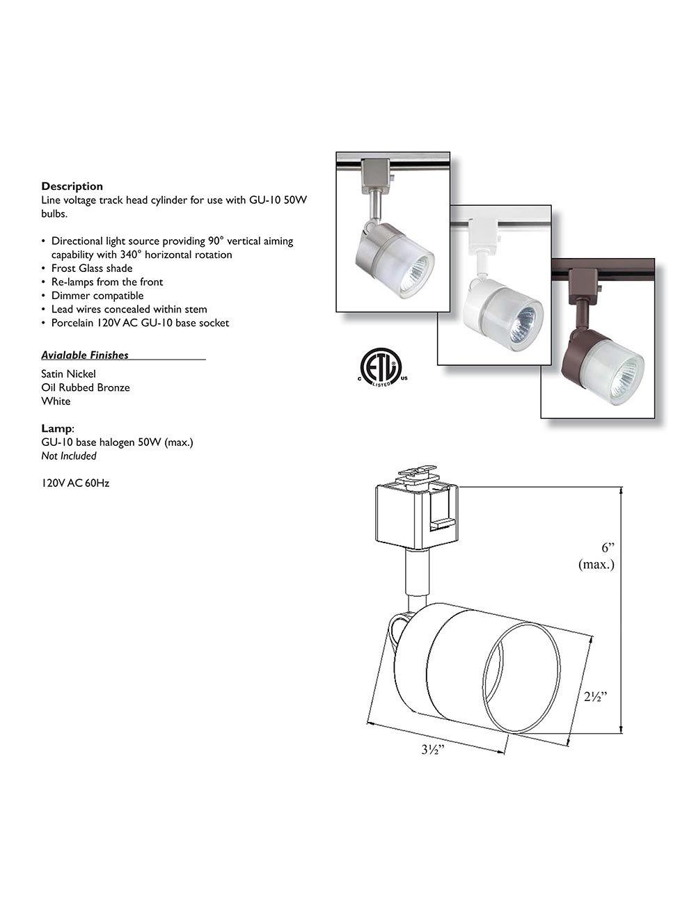 GU10 Base Track Light - LV LIGHTING