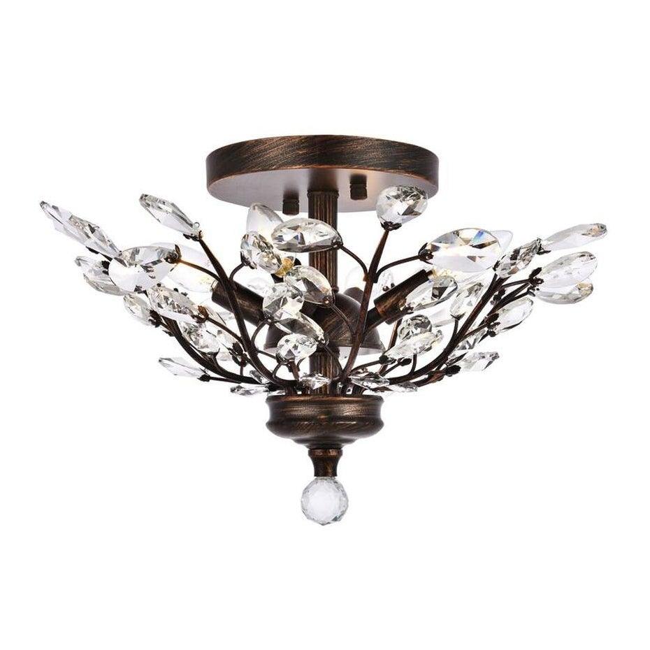 Dark Bronze Flush Mount - LV LIGHTING