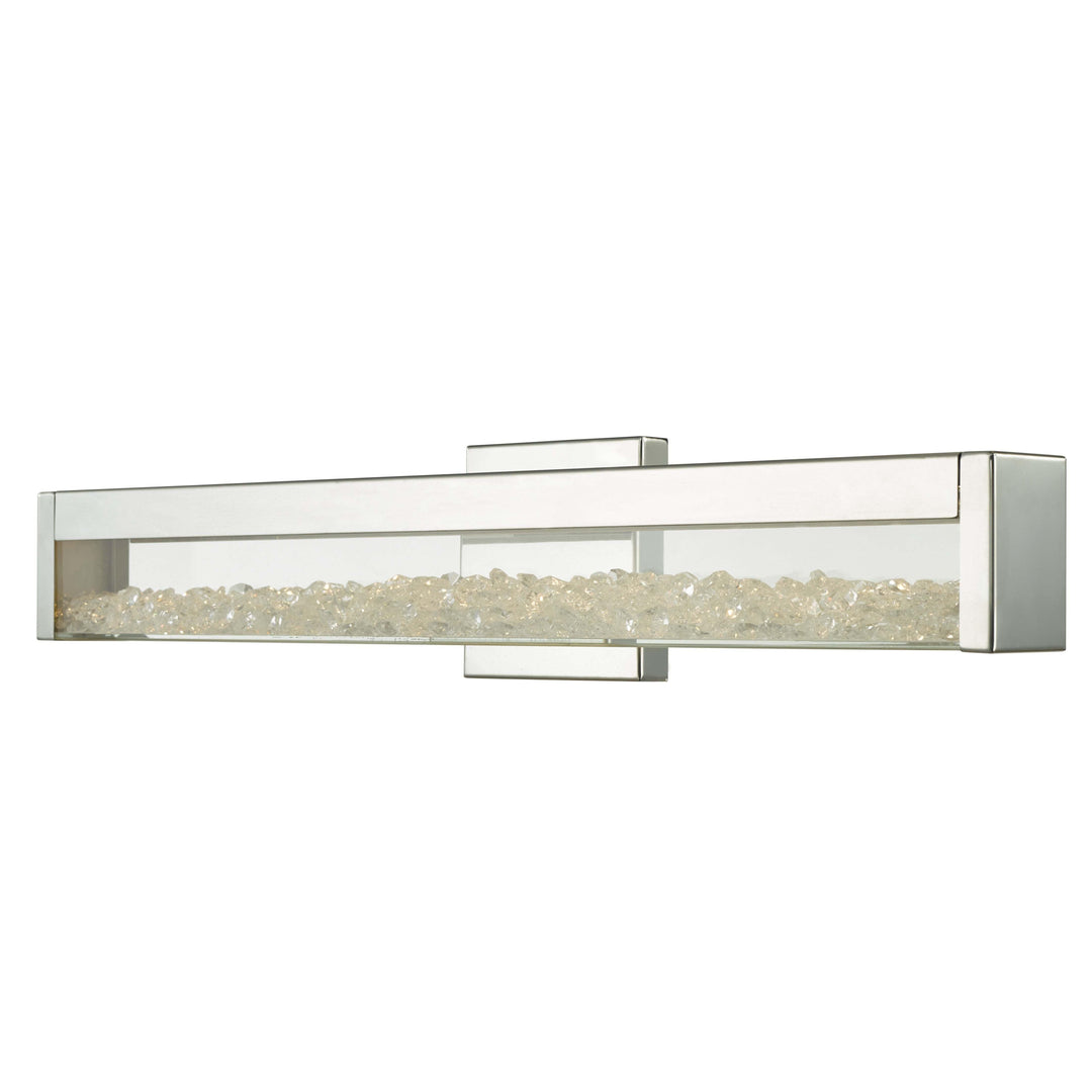 Chrome with Clear Vanity Light - LV LIGHTING