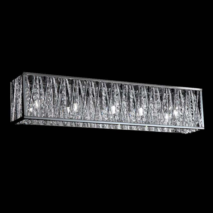 Chrome Crystal Vanity Light - LV LIGHTING