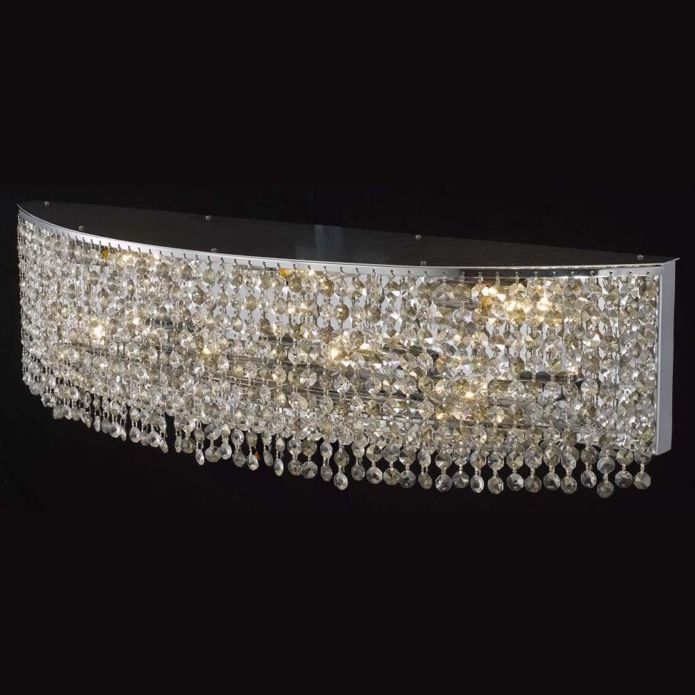 Chrome Wall Sconce with Crystal - LV LIGHTING