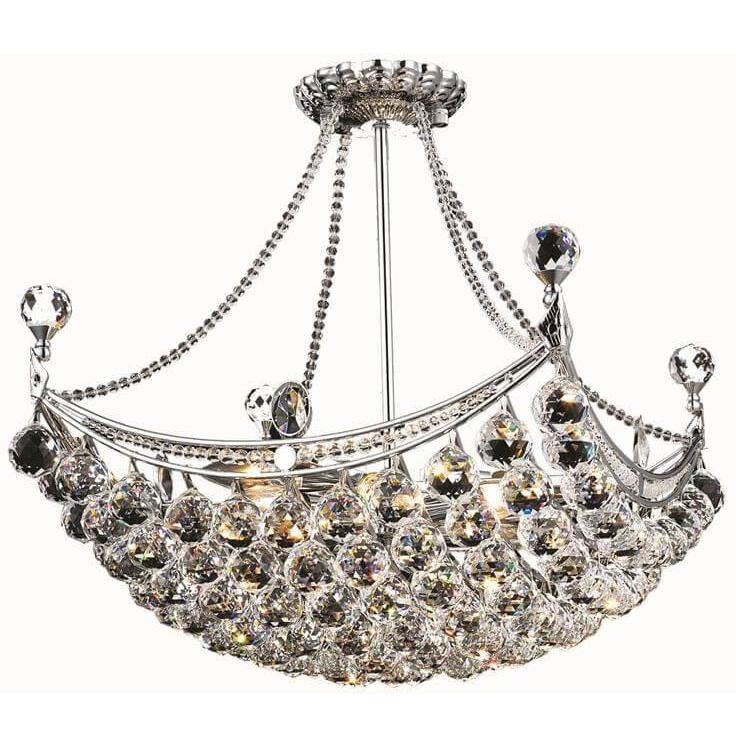 Chrome Crystal Chandelier - LV LIGHTING