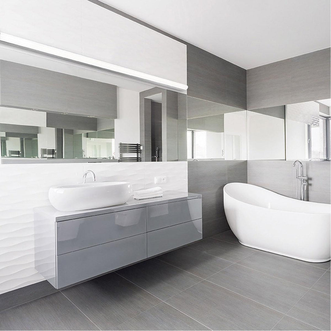 LED Aluminum Frame with Extruded Acrylic Diffuser Vanity Light - LV LIGHTING