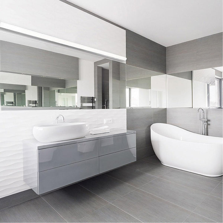 LED Aluminum Frame with Extruded Acrylic Diffuser Vanity Light - LV LIGHTING