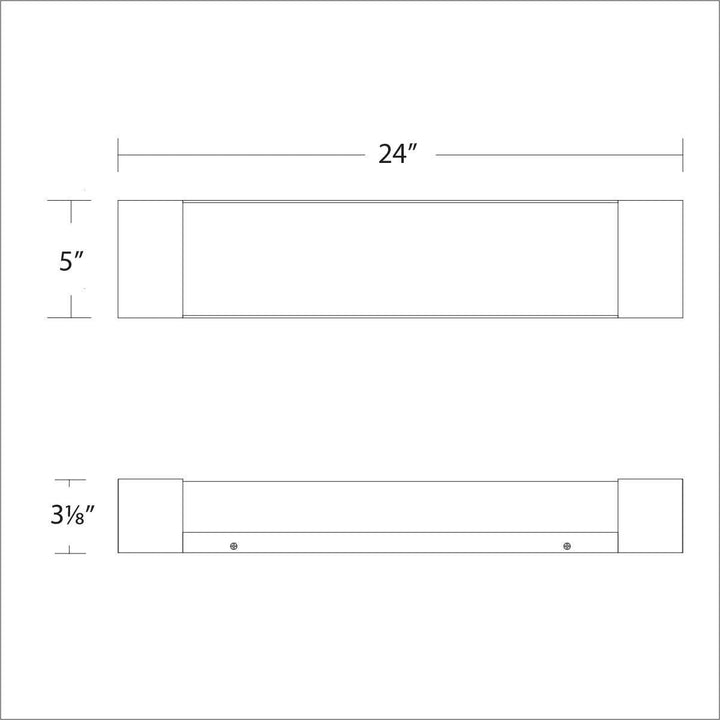 LED Aluminum Frame with Glass Diffuser Vanity Light - LV LIGHTING