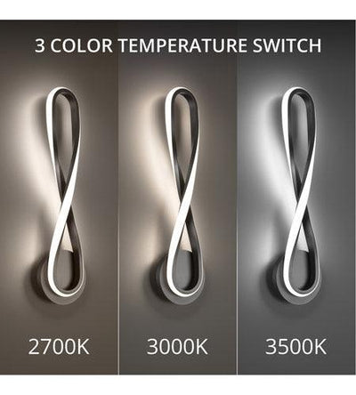 LED Aluminum Twisted Frame with Silicone Diffuser Color Changeable Wall Sconce - LV LIGHTING