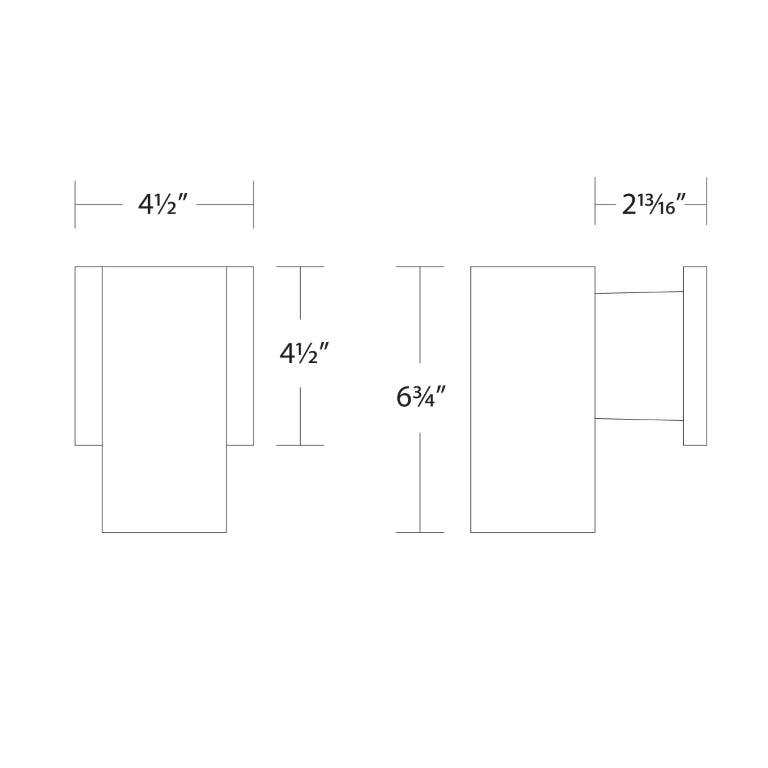 LED Aluminum Cylindrical Frame Wall Sconce - LV LIGHTING