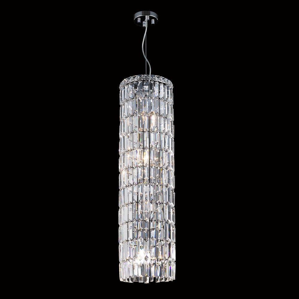 Chrome with Crystal Pendant - LV LIGHTING