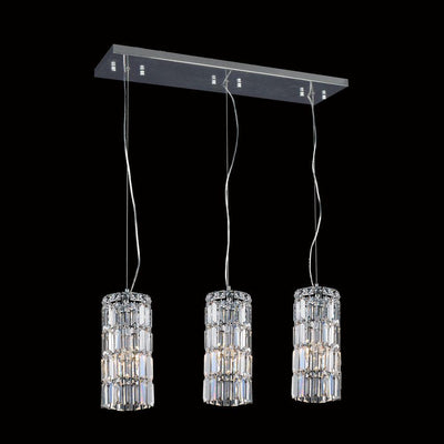 Chrome with Crystal Pendant - LV LIGHTING