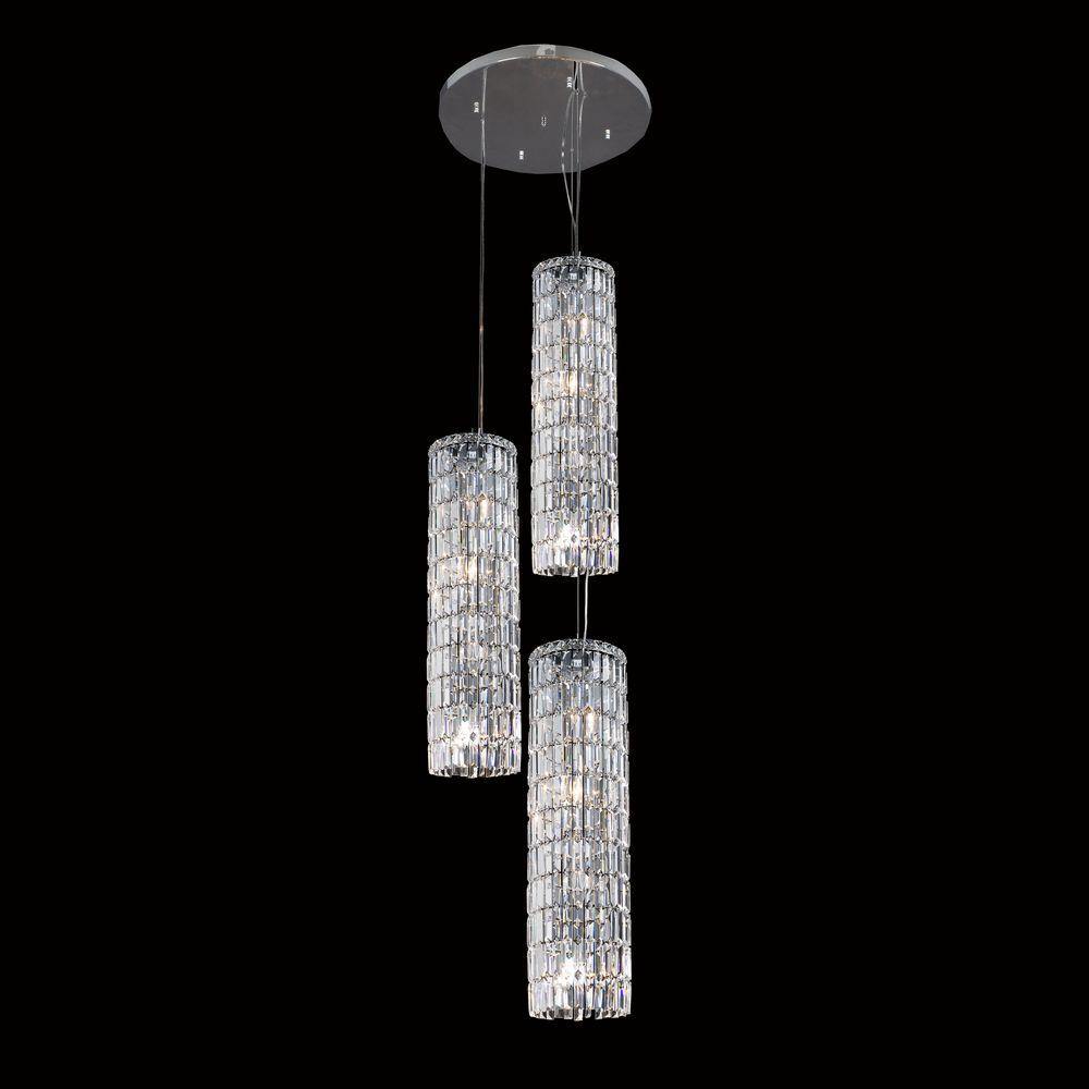 Chrome with Crystal Pendant - LV LIGHTING