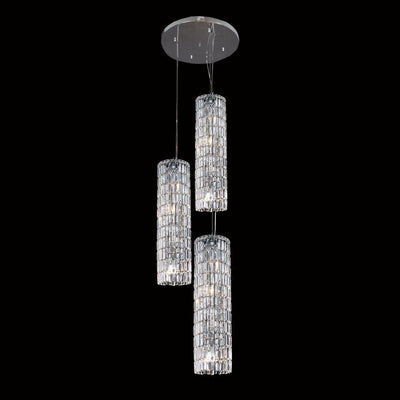 Chrome with Crystal Pendant - LV LIGHTING