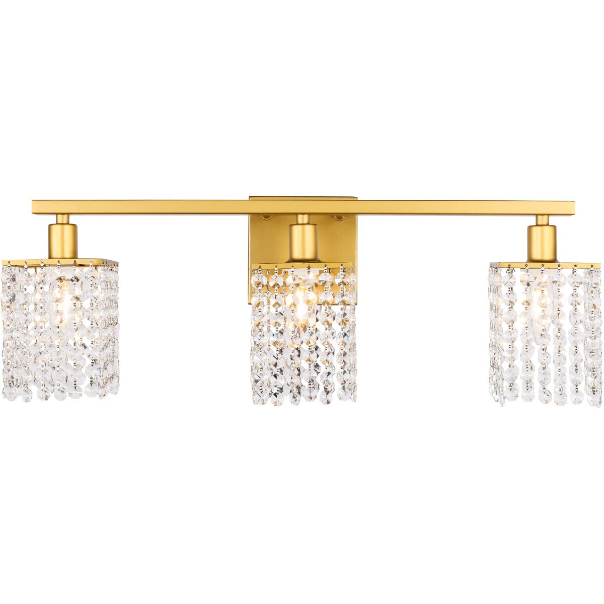 Brass with Crystal Vanity Light - LV LIGHTING
