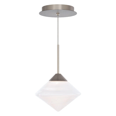 LED Aluminum Frame with Opal Glass Shade Pendant - LV LIGHTING
