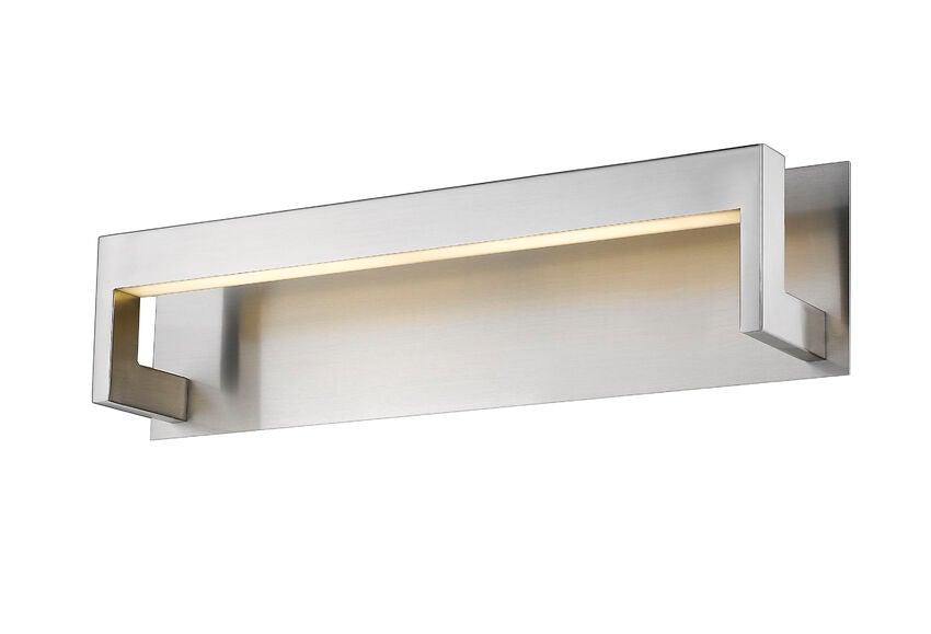 LED Steel with Frosted Diffuser Vanity Light - LV LIGHTING