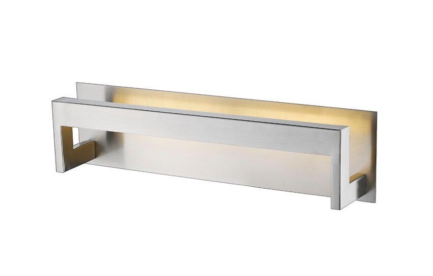LED Steel with Frosted Diffuser Vanity Light - LV LIGHTING