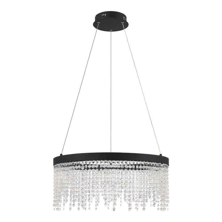 LED Chrome with Crystal Pendant - LV LIGHTING