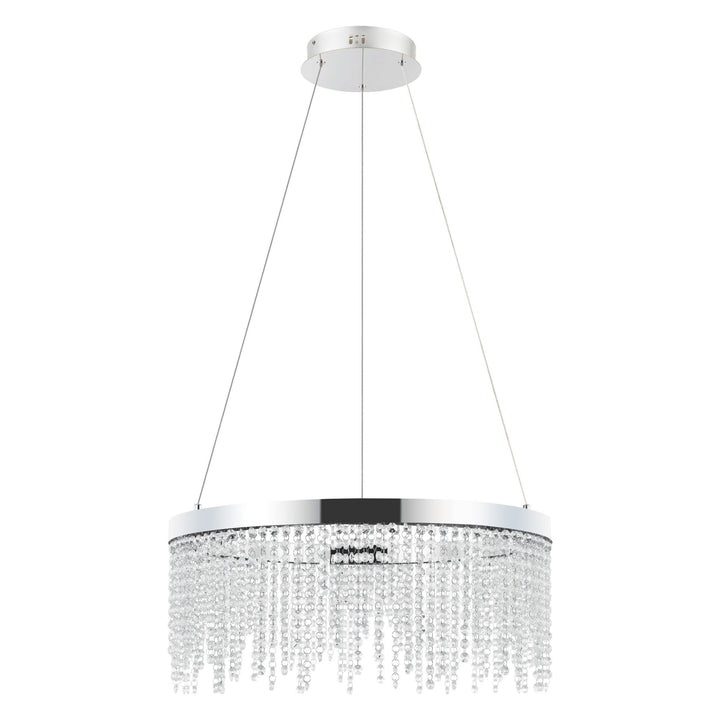 LED Chrome with Crystal Pendant - LV LIGHTING