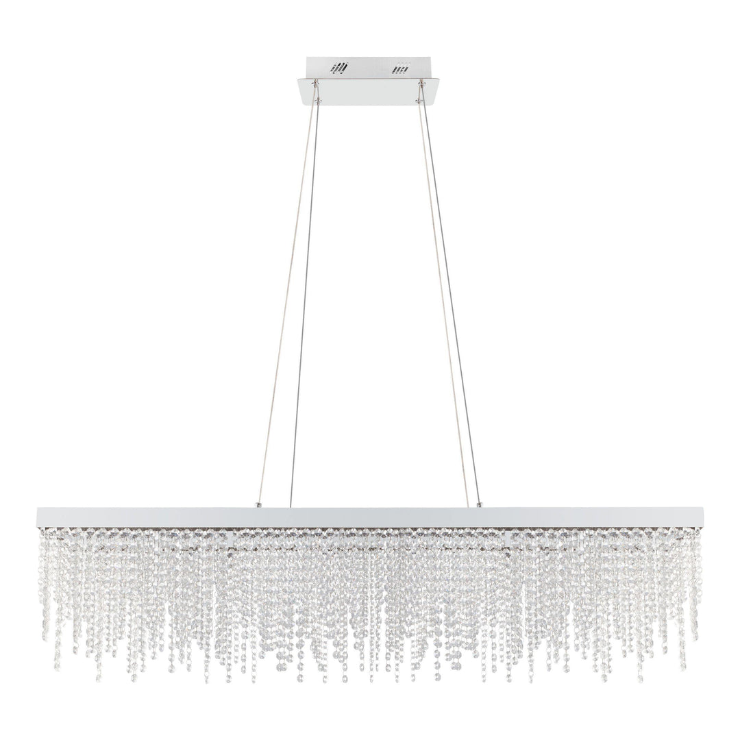 LED Chrome with Crystal Pendant - LV LIGHTING