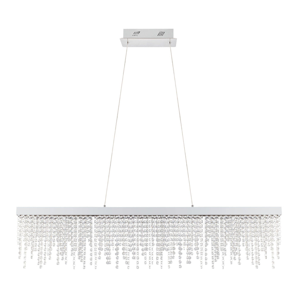 LED Chrome with Crystal Pendant - LV LIGHTING