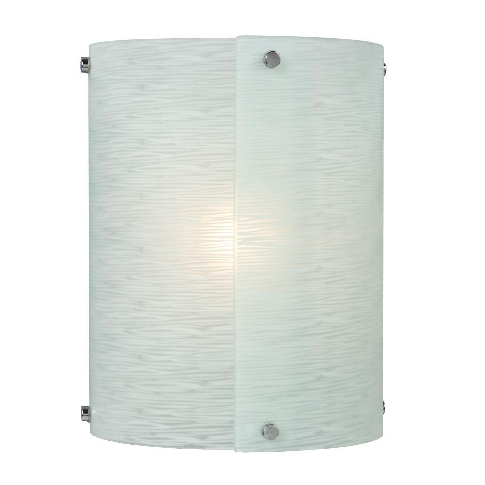 Chrome with Frosted Glass Wall Sconce - LV LIGHTING
