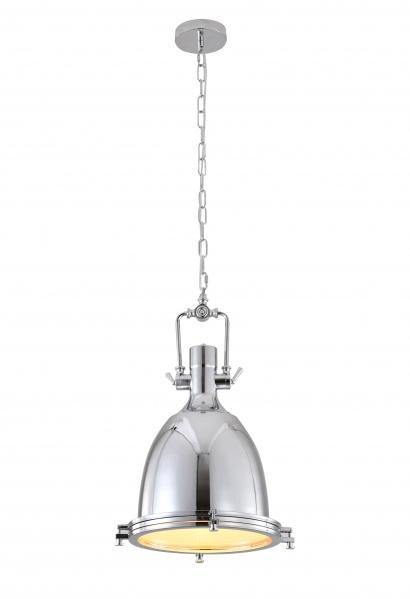 Chrome with Glass Shade Pendant - LV LIGHTING