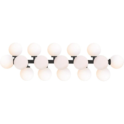 Steel with Frosted Glass Globe Wall Sconce - LV LIGHTING