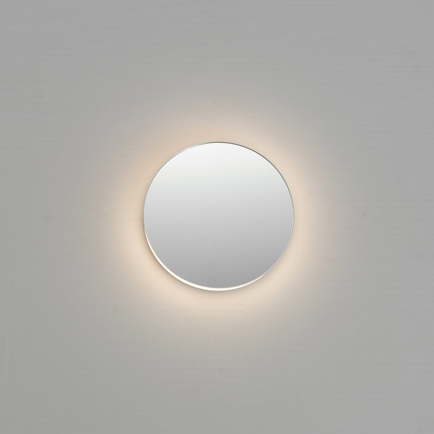 LED Mirror Finish Frame with Acrylic Diffuser Round Wall Sconce