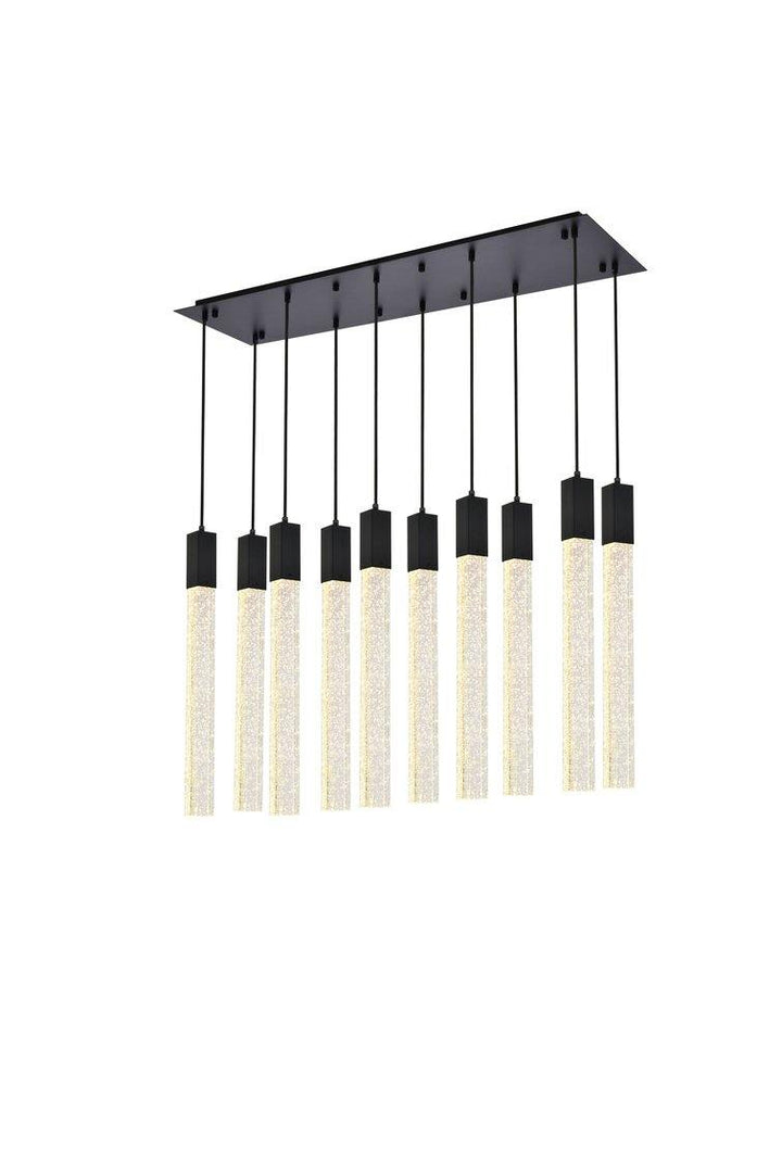 Chrome with 10 Light Pendant - LV LIGHTING