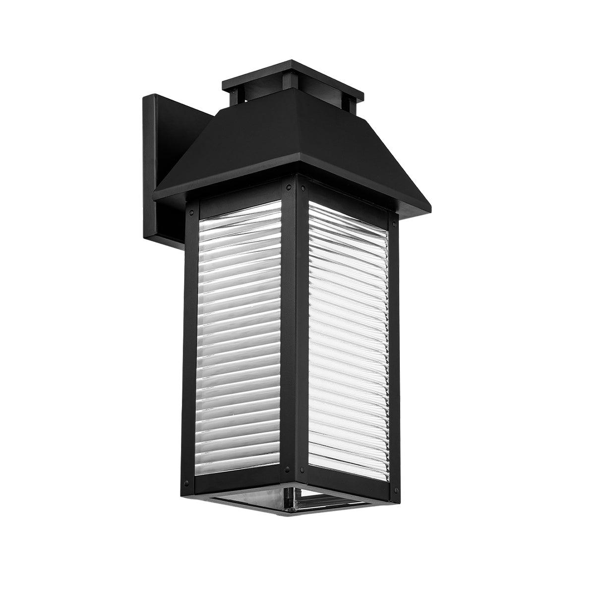 LED Aluminum Frame with Clear Glass Diffuser Outdoor Wall Sconce - LV LIGHTING