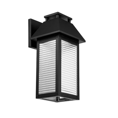 LED Aluminum Frame with Clear Glass Diffuser Outdoor Wall Sconce - LV LIGHTING