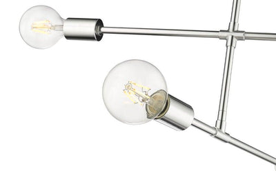 Steel with Parallel Arms Semi Flush Mount - LV LIGHTING