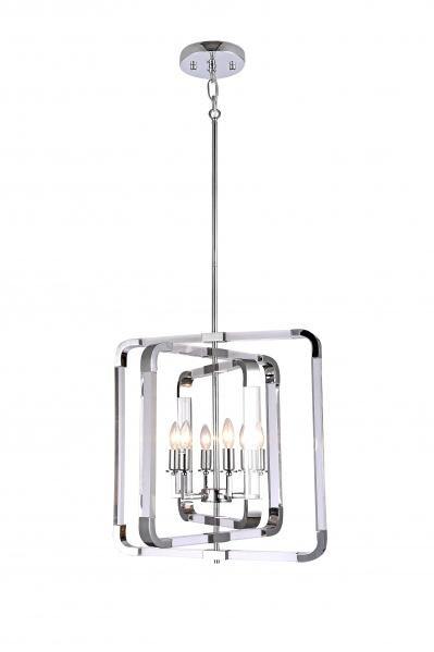 Steel with Acrylic Square Frame Chandelier - LV LIGHTING