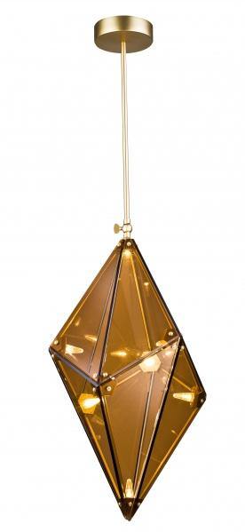 LED Amber Zinc Glass Pendant - LV LIGHTING