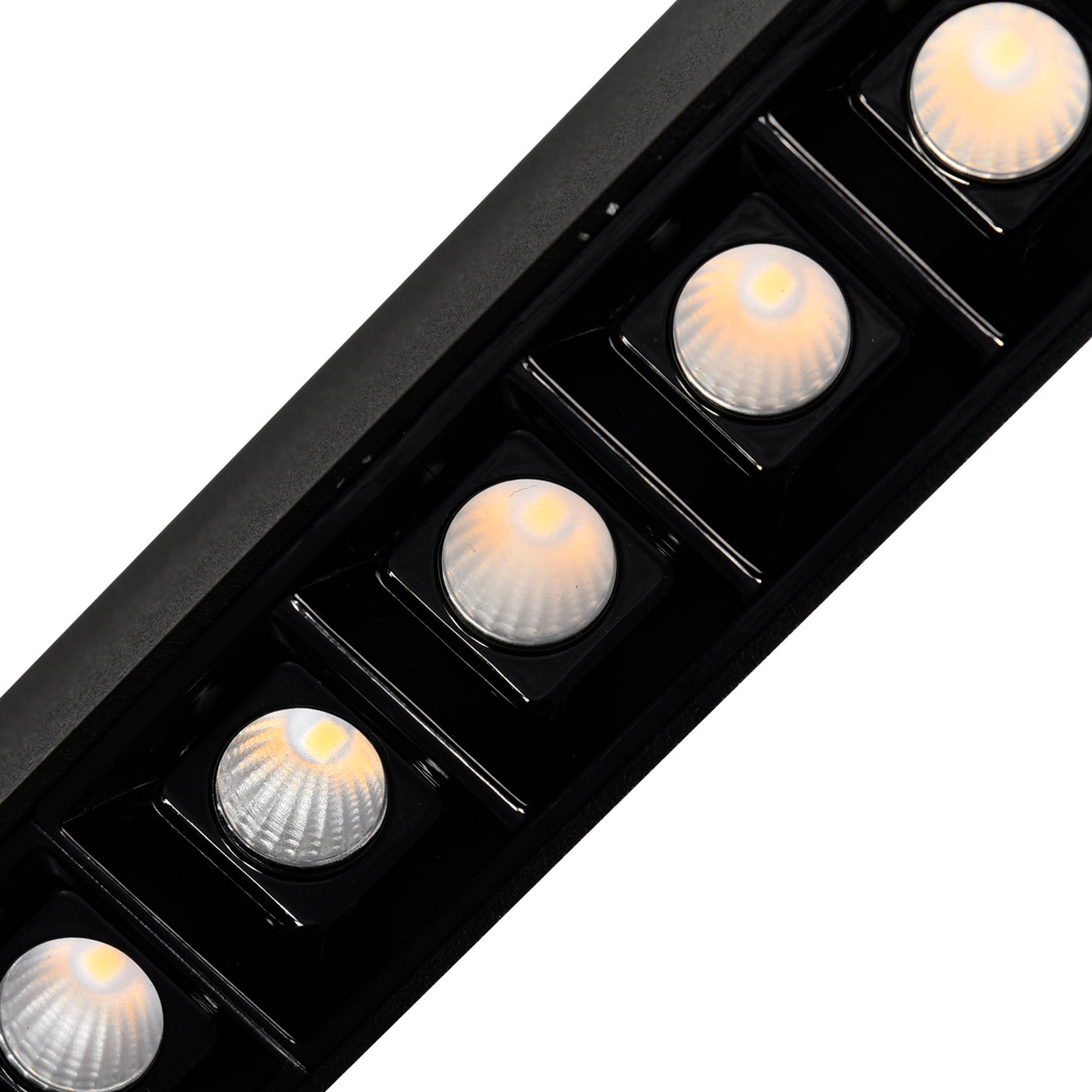 LED Black Frame with Spot Light Linear Pendant