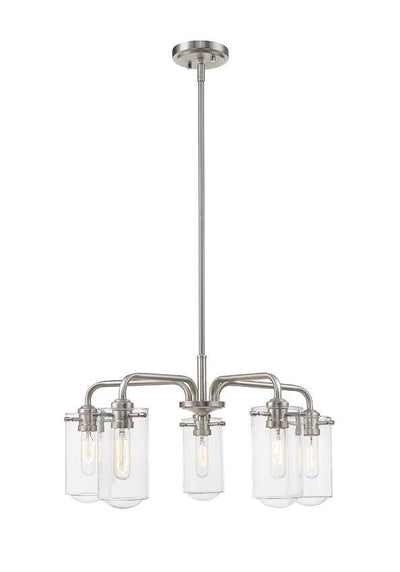 Clear Glass Shade Arched Down Chandelier - LV LIGHTING