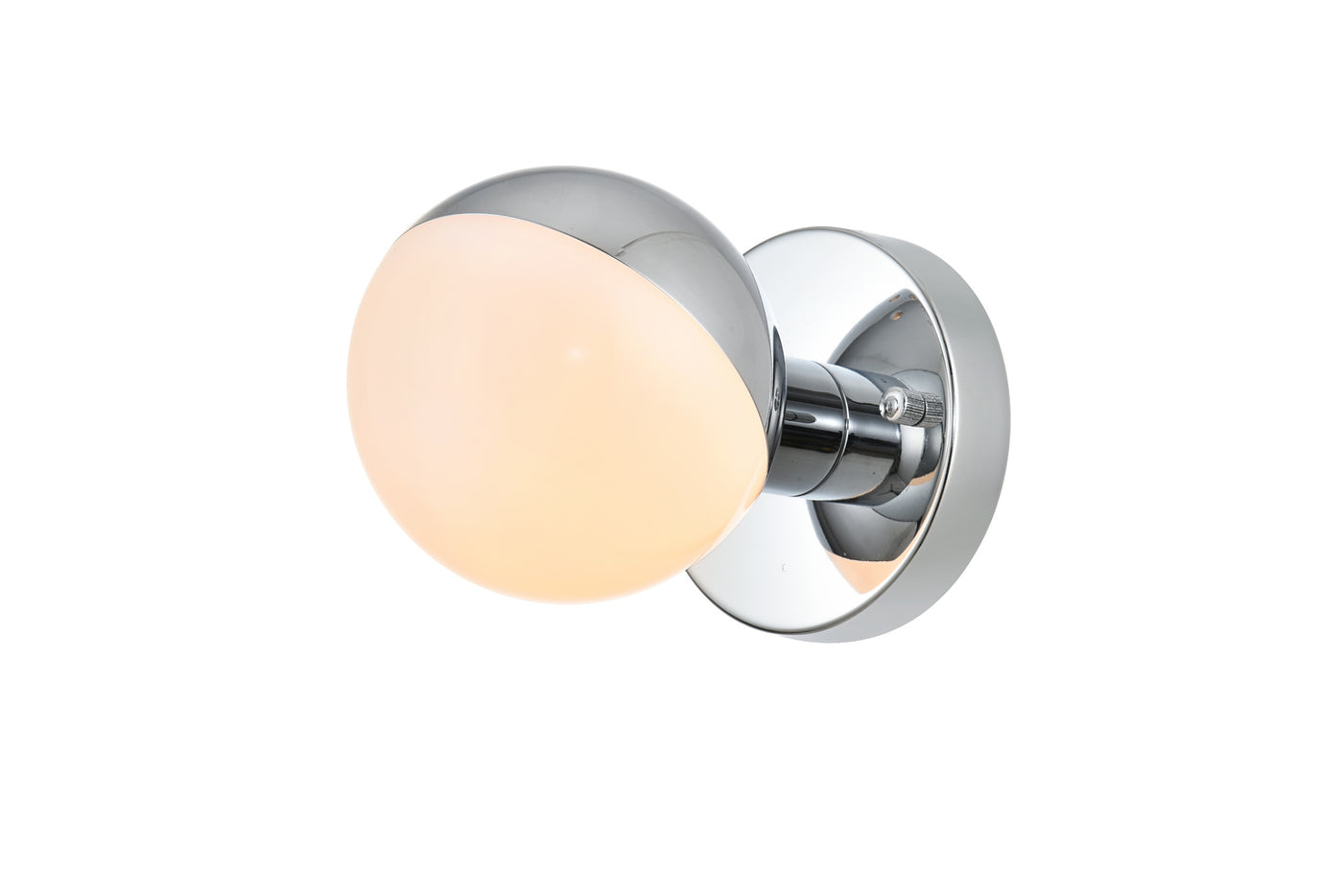 Steel Frame with Acrylic Globe Wall Sconce