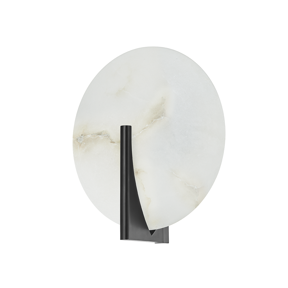 LED Steel Frame with Alabaster Shade Wall Sconce