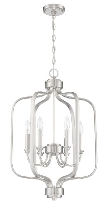 Steel Frame with Curve Arms Open Air Pendant