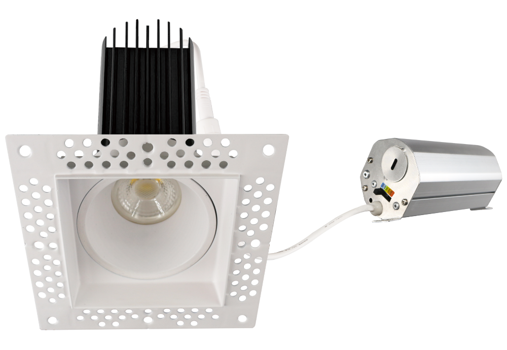 Trimless LED Square Downlight with 5 Color Changeable Settings by FDL - view 2