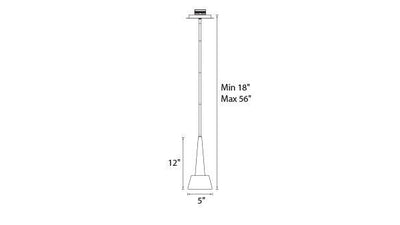 LED Aluminum Frame with Glass Diffuser Pendant - LV LIGHTING