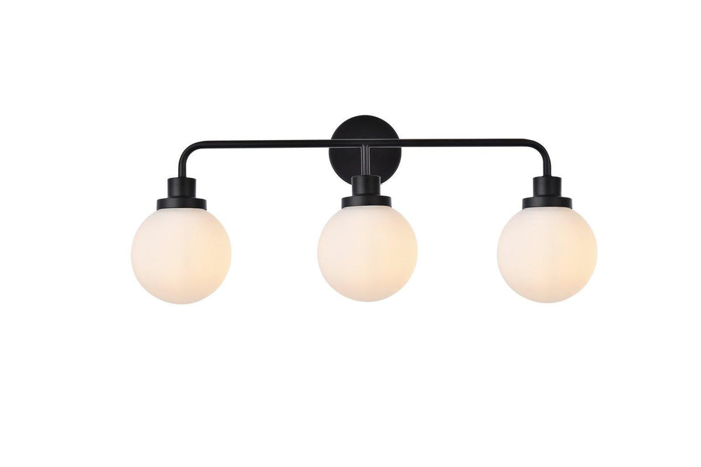 Polish Nickel with Frosted Shade Vanity Light - LV LIGHTING