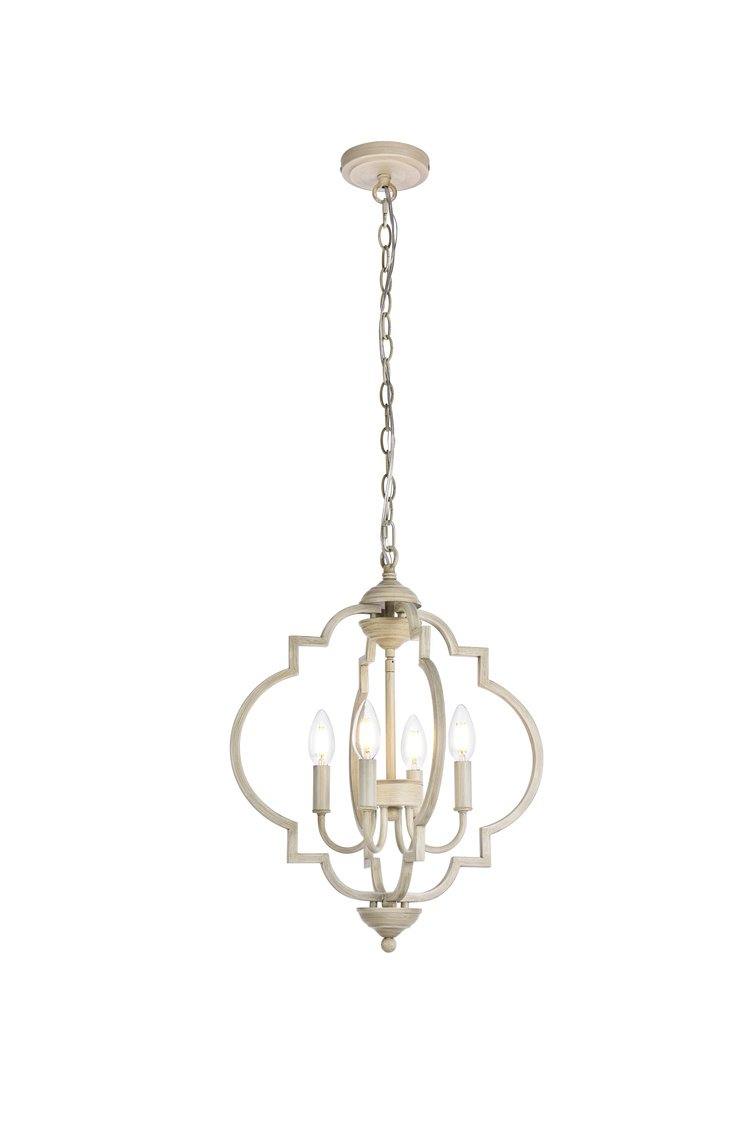 Weathered Dove with 4 Lights Pendant - LV LIGHTING