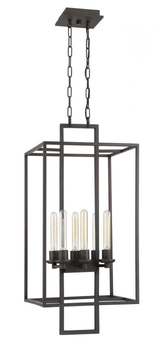 Steel Rectangular Open Air Frame Pendant / Chandelier