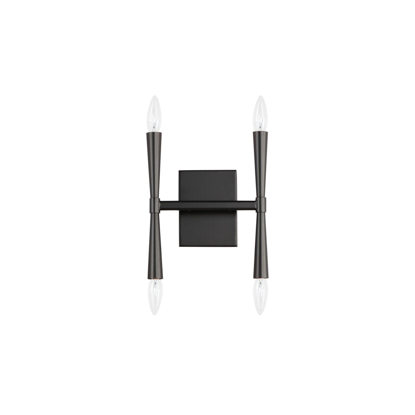Black with 4 Light Wall Sconce - LV LIGHTING