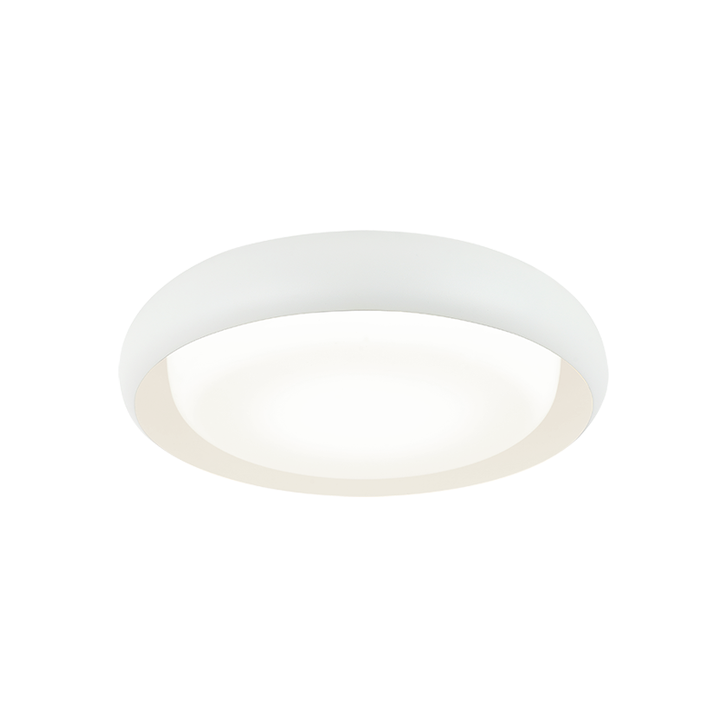 LED Curved Metal Frame with White Acrylic Diffuser Flush Mount